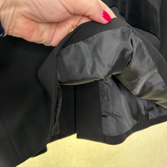 Apostrophe Essentials Blazer Tuxedo Style Black Womens 14 - Picture 3 of 6